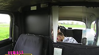 FemaleFakeTaxi Busty blonde fucked and facialised by stud