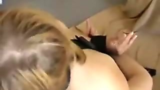 Hand gets fucked and tied blonde hits large penis moist