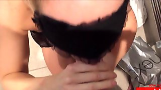 Blonde Teen With Glasses Finger Fucks Her Pussy