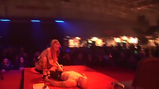 Public Party with sensational stage sex