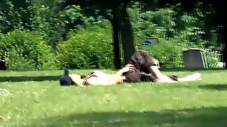 Picking up a hot milf housewife in the park