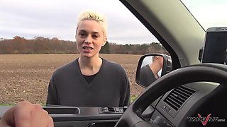 Takevan - Busty blonde found naked on the street and fucked